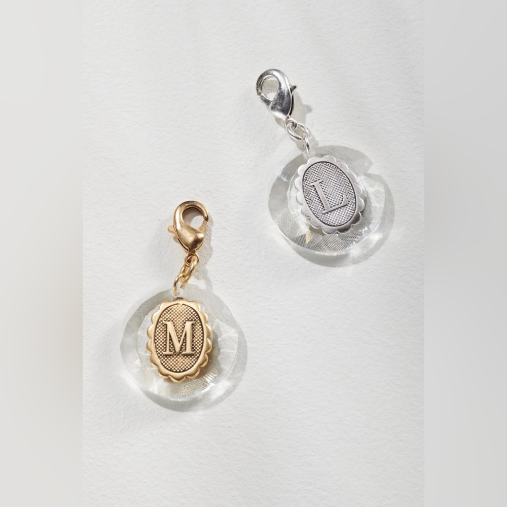 Crystal & Brass Pendant or Charm